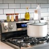 The Lakeside Collection Stove Shelf Magnetic Kitchen Storage Solution Spice Rack 2 Pc - Stainless Steel - 3 of 3