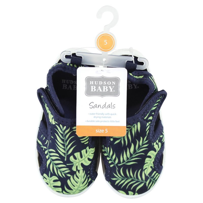 Hudson Baby Infant, Toddler and Kids Boy Sandal and Water Shoe, Palm Leaf, 2 of 4