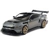 2025 Ford Mustang GTD Gray Metallic with Black Top 1/43 Diecast Model Car by IXO Models - 2 of 3