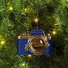 Christmas Blue Glass Camera Ornament - Wondershop™ - 2 of 3