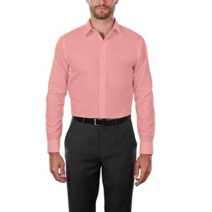 Adam Baker Men's 4-Way Stretch Slim Fit Long Sleeve Solid Dress Shirt - Colors - 1 of 2