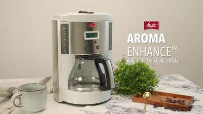 【gracia】 Melitta Aroma Therm 10 Cup Melitta Aroma Enhance 10-Cup White Thermal Carafe Drip