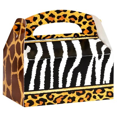 8 ct Safari Animal Adventure Favor Boxes