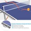Professional Outdoor Table Tennis Table, 6x3FT Portable Ping Pong Table with Net, Paddles & Balls - 4 of 4