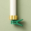 10ct 5" Christmas Tree Taper Flameless Candles Brass - Hearth & Hand™ with Magnolia - 3 of 3
