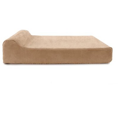 Big Barker 7" Orthopedic Dog Bed Headrest Edition Khaki 48" X 30