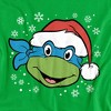 Boys' Teenage Mutant Ninja Turtles Leonardo Christmas Hat T-Shirt - 2 of 4