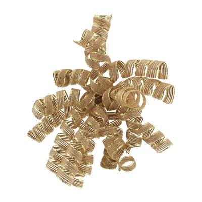 Fabric Gold Edge Curl Swirl Natural Brown - Spritz™