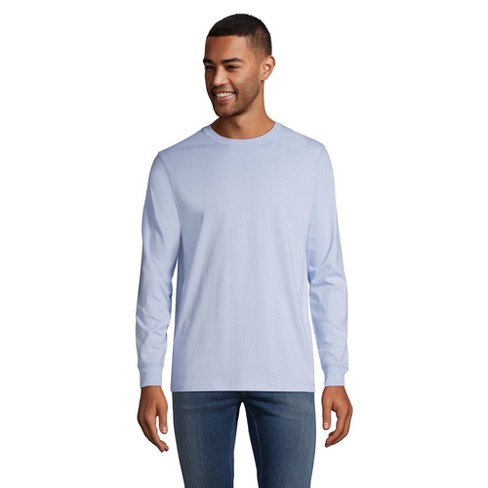 Lands' End Men's Big Long Sleeve Super-t - 2x Big - Soft Blue Haze