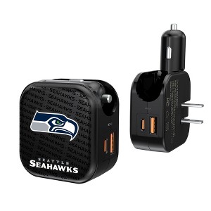 NFL NFC Teams Text Backdrop 18-Watt 2 in 1 USB A/C Charger - 1 of 1