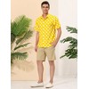 Lars Amadeus Men's Summer Polka Dots Button Down Short Sleeves Hawaiian Shirts - 4 of 4