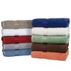 6pc Cotton Hotel Bath Towels Set Taupe - Yorkshire Home - 4 of 4