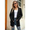 V For City Women's Knit V Neck Long Sleeve Button Front Cardigan with Pockets - 2 of 4