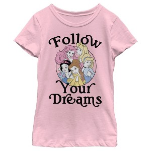 Girl's Disney Follow Your Dreams T-Shirt - 1 of 4