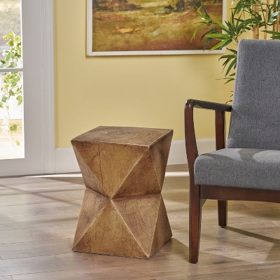 NicBex Outdoor End Table Modern Outdoor End Table Outdoor Side Table, Patio Table Small Table for Backyard, Balcony, Porch