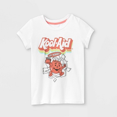 Girls' Kool-Aid Short Sleeve Graphic T-Shirt - White