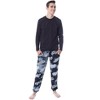 Seven Times Six Stranger Things Mens' Logo Toss Print Tie Dye Sleep Pajama Jogger Pants Black - image 3 of 4