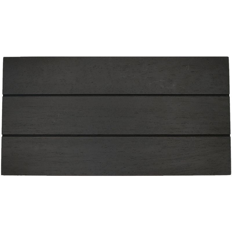 Sweet Water Decor Black Rectangular Wood Tray - 9x4.75" , 4 of 6