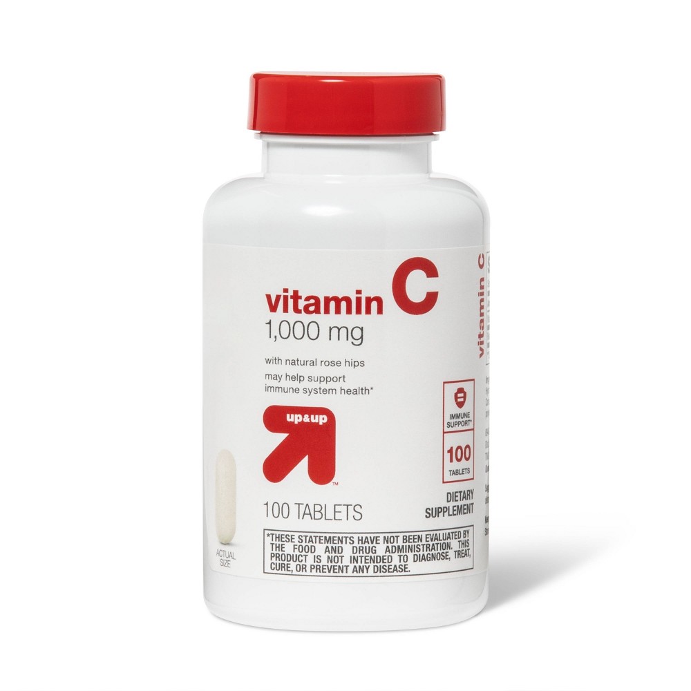 Photos - Vitamins & Minerals Vitamin C w/ Rose Hips Dietary Supplement Tablets - 100ct - up & up™