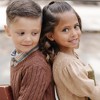 Hope & Henry Boys' Organic Long Sleeve Fine Gauge Cable V-Neck Sweater, Kids - 4 of 4