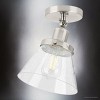 Urban Ambiance Luxury Modern Farmhouse Indoor Ceiling Light,  10''H x 8"W x 8''D,  Brushed Nickel Finish, UHP4660 - 3 of 4