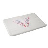 Deny Designs April Lane Art Fancy Bow Monogram Memory Foam Bath Mat - 2 of 4