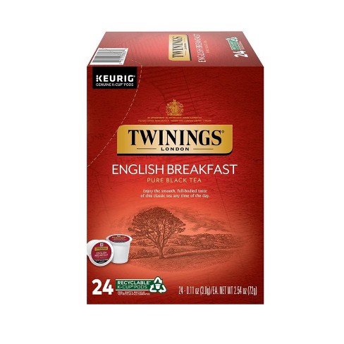 Twinings of London English Breakfast Tea 12 K-cups. (Pack of 6)