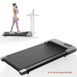 SupeRun Walking Pad, Under Desk Treadmill, 2 in 1 Portable Treadmill with LED Display for Office Home Use - 1 of 4