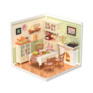 Robotime 3D Puzzles Super Creator Warm Dining Room Plastic Building Set Toys Playset Gifts for Teens Adults, Multicolored, 7.36"*2.76"*11.3" - 1 of 4