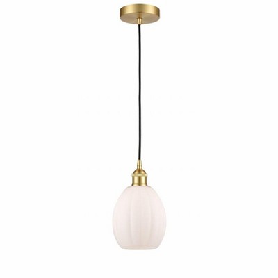 Eaton - 1 Light Cord Hung Mini Pendant In Industrial Style-10.75 Inches Tall and 5.5 Inches Wide