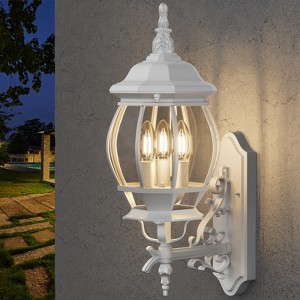 LamQee Outdoor Wall Lantern, Wall Sconce Porch Lighting Fixture Exterior Wall Lantern - 1 of 4