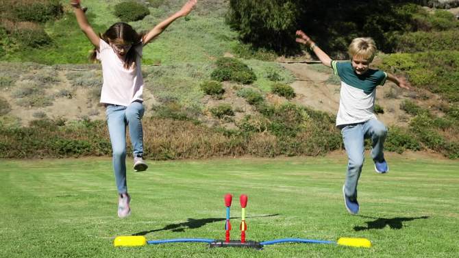 Stomp Rocket Dueling High-Flying Toy Rocket Double Launch Set, 6 of 9, play video