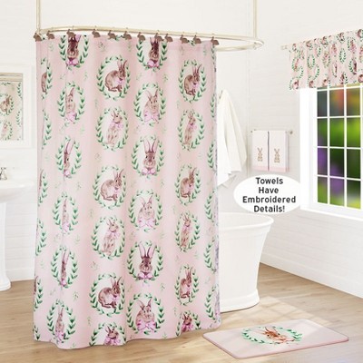 The Lakeside Collection Bunnies & Bows Bath Collection - Shower Curtain
