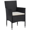 VidaXLPatio Dining Chairs 2pcs Poly Rattan Black - 2 of 4