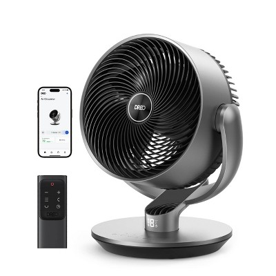 Dreo Smart Oscillating Air Circulator Table Fan, 16 Inch: Personal Fan, Controlled by Smartphone App, 5 Speeds, ETL Listed