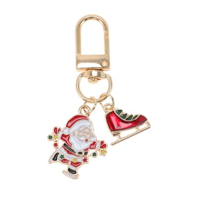 Unique Bargains Christmas Keychain Lobster Clasp Zinc Alloy 2.28" 1 Pc