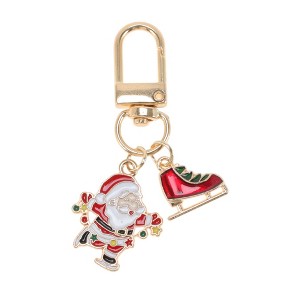 Unique Bargains Christmas Keychain Lobster Clasp Zinc Alloy 2.28" 1 Pc - 1 of 3