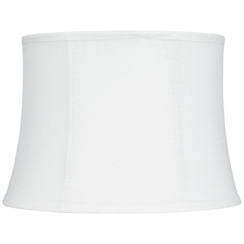 Springcrest Collection Softback Pinched Drum Lamp Shade White Medium 12 ...