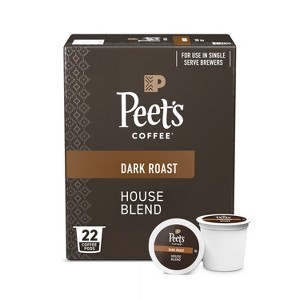 Peet's Coffee House Dark Roast Single Serve Coffee Pods - 22ct - 1 of 4