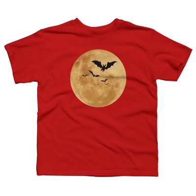 Boy's Design By Humans Halloween - Moon By MonkeyStore T-Shirt