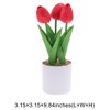 Unique Bargains Artificial Plants Tulip Plastic 3.15"x3.15"x9.84" 1 Pcs - 3 of 4
