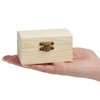 Bright Creations Unfinished Wooden Boxes for Crafts, Party Favors, Treasure Chest with Lid and Clasp, Pirate Decorations, 3.5 x 2.2 x 2 In - 4 of 4