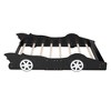 Full Size Race Car-Shaped Platform Bed with Wheels - 3 of 4