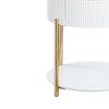 Acme Furniture Daveigh Accent Table White/Gold Finish - 4 of 4
