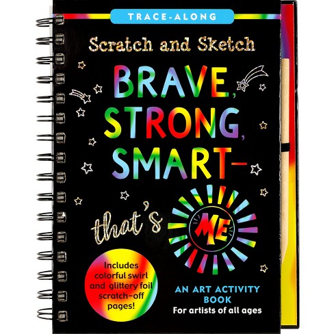 Coloring Book Set with 2 in 1 8 Color Pencils for Scratch