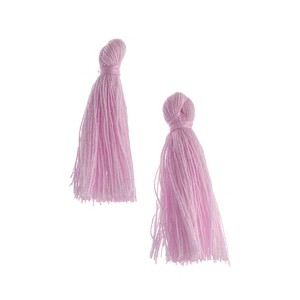 John Bead 1in Lavender Cotton Tassels Ornament for DIY Crafts Party Decorations, 20pcs - 1 of 4