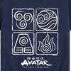 Boys' - Avatar: The Last Airbender - Air Water Earth Fire Grid Short Sleeve Graphic T-Shirt - 2 of 4