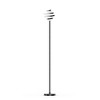 Infibrite 59" 24W Spiral Floor Lamp (Includes LED Light Bulb) Stepless Dimming Matte Black: ETL Listed, Iron Body, No Shade - 2 of 4