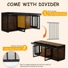 FUFU&GAGA Spacious Double Dog Cage Furniture Convenient Drawer Large Dog Kennel Solution - 4 of 4