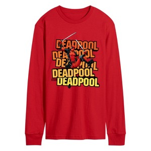 Men's - Marvel - Deadpool Katana Pose Long Sleeve Graphic T-Shirt - 1 of 3